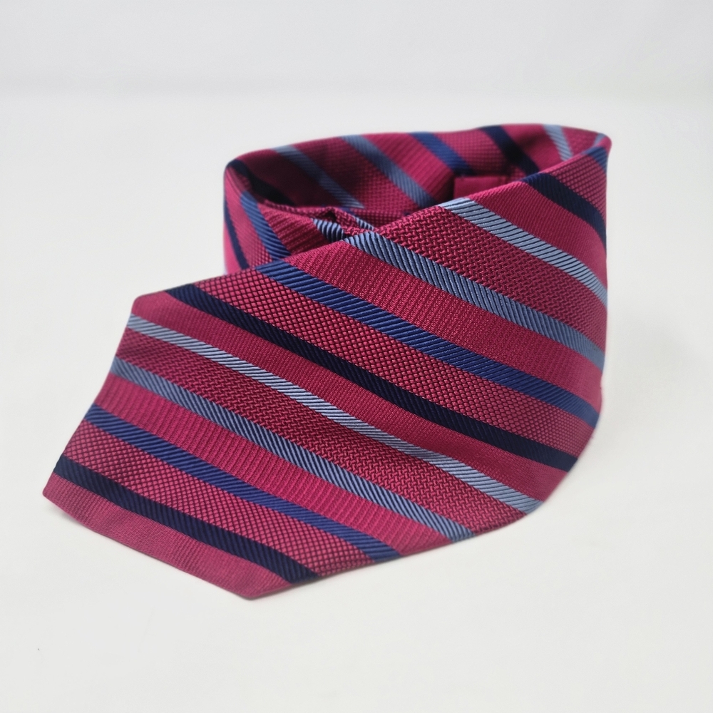 Charles Tyrwhitt Silk Men's Tie PINK STRIPED PREPPY BARBIECORE Y2K  England